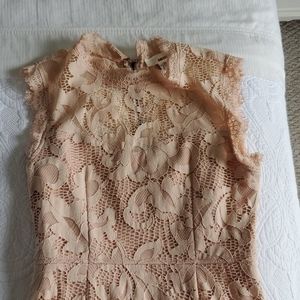 San Souci Pink Mauve Lace Dress